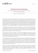 The Board-Centric Annual Meeting